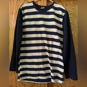 Blue Striped Long Sleeve (Medium)
